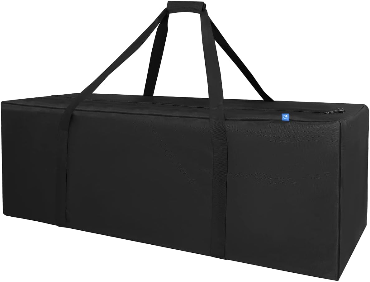 COOLBEBE 42" Sports Duffle Bag - 150L Extra Large Travel Duffel Luggage Bag with Upgrade Zipper, Sturdy & Water Resistant, Black - Image 2