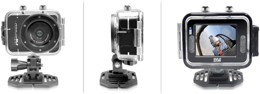Pyle Hi Speed Sports Action Camera - HD 1080P Mini Camcorder w/ 12 MP Cam, 2.4" Touch Screen USB SD Card HDMI, Battery - Waterproof Case, USB Cable, Wireless Remote Control, Mount PSCHD60BK (Black) - Image 6