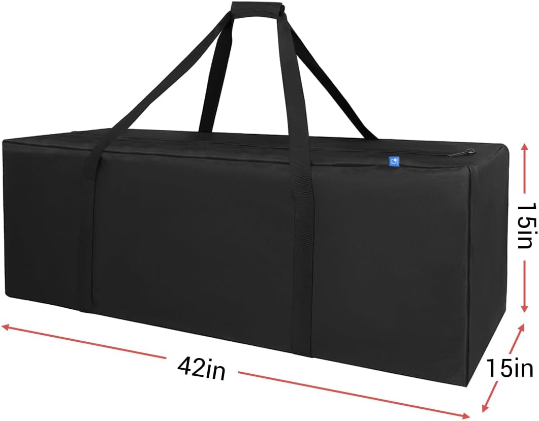 COOLBEBE 42" Sports Duffle Bag - 150L Extra Large Travel Duffel Luggage Bag with Upgrade Zipper, Sturdy & Water Resistant, Black - Image 7