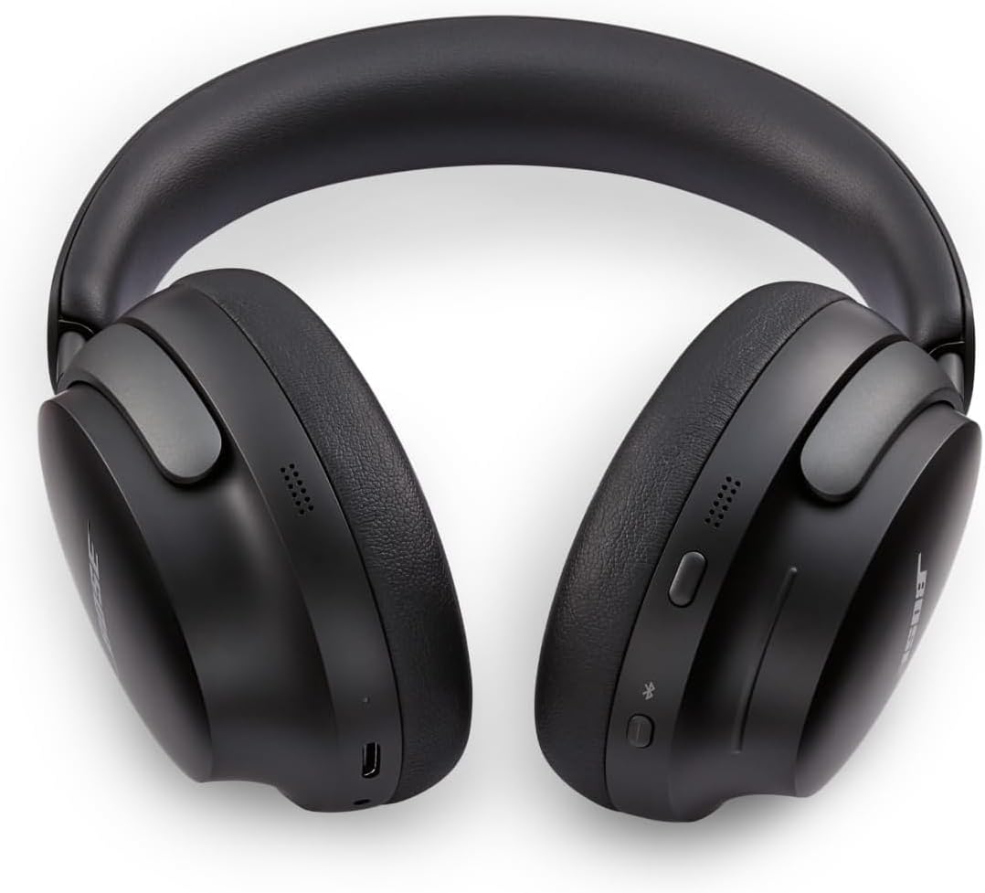 Bose QuietComfort Ultra Bluetooth Headphones, Wireless Headphones with Spatial Audio, Over Ear Noise Cancelling with Mic, Up to 24 Hours of Playtime, Black - Image 6