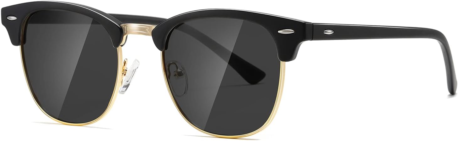 AEVOGUE Polarized Sunglasses For Women And Men Semi Rimless Frame Retro Sun Glasses AE0369 - Image 2