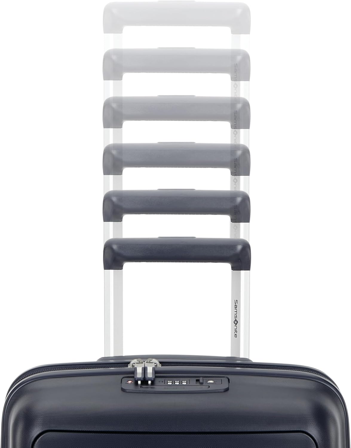Samsonite Elevation Plus - Carry-On Hardside Luggage with QuickEntry™ Front Compartment - Scratch Resistant Polypropylene Shell, AirTag Holder, TSA Lock, Airline Approved - Midnight Blue - Image 6