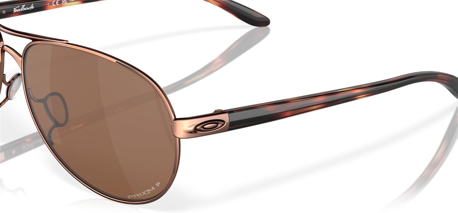 Oakley Women's Oo4079 Feedback Aviator Sunglasses - Image 8