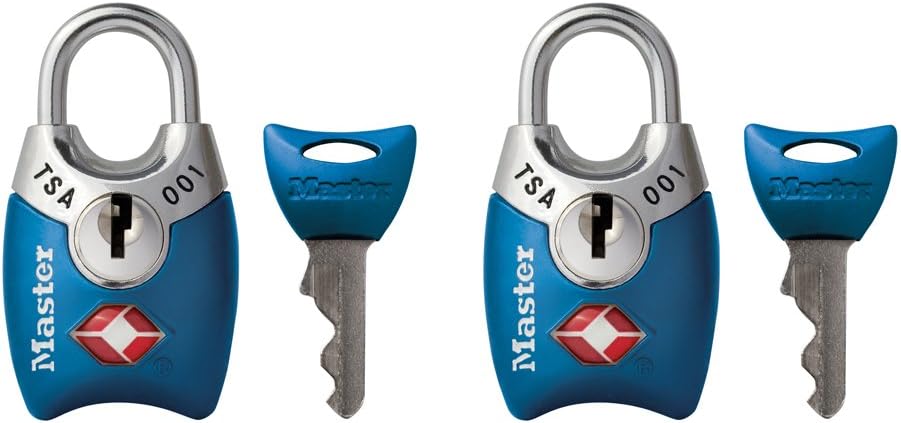 Master Lock 4689T TSA Approved Keyed Lock, 2 Pack, Colors May Vary - Image 2