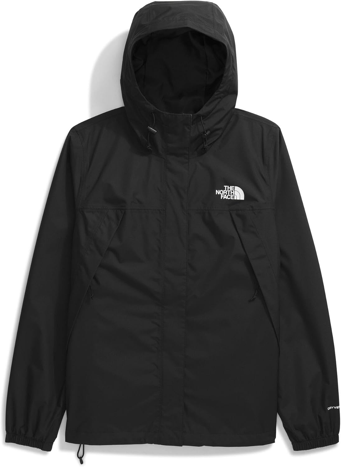 The North Face Women's Antora Jacket (Standard & Plus Size) | Waterproof & Windproof Rain Coat, Secure Zip Hand Pockets, Adjustable Hood & Hem, TNF Black, Medium - Image 6