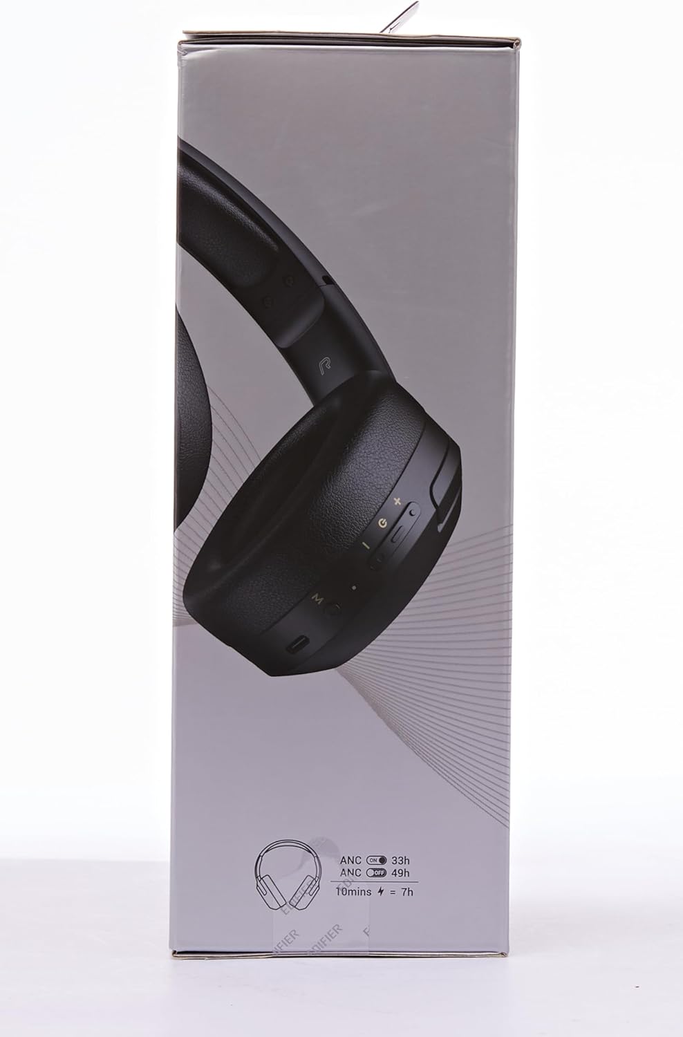 Edifier W820NB Plus Hybrid Active Noise Cancelling Headphones - LDAC Codec - Hi-Res Audio Wireless & Wired - Fast Charge - 49H Playtime - Over Ear Bluetooth V5.2 Headphones- Black - Image 13
