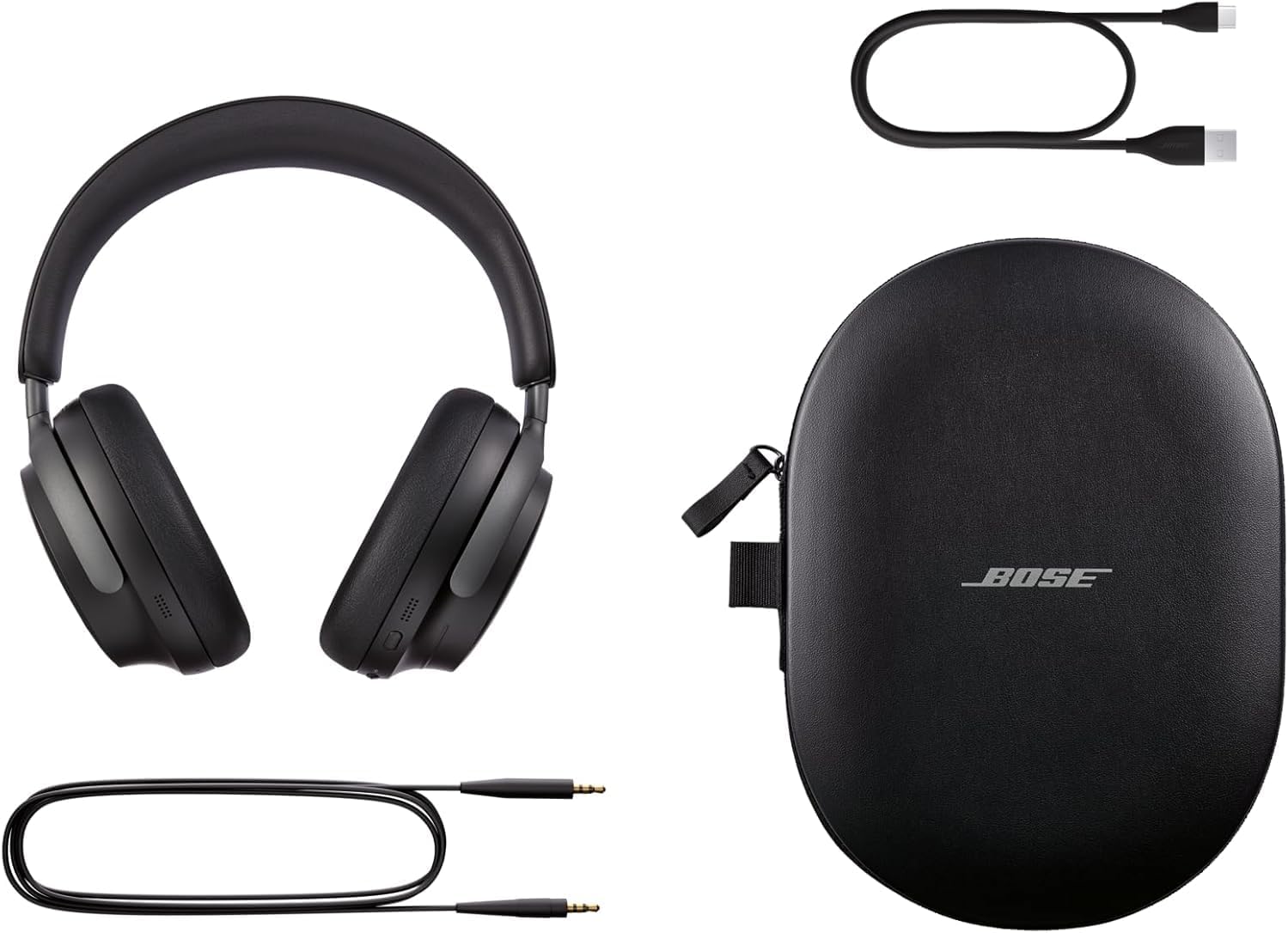 Bose QuietComfort Ultra Bluetooth Headphones, Wireless Headphones with Spatial Audio, Over Ear Noise Cancelling with Mic, Up to 24 Hours of Playtime, Black - Image 5