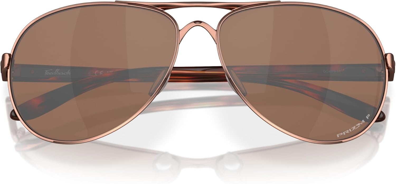 Oakley Women's Oo4079 Feedback Aviator Sunglasses - Image 7