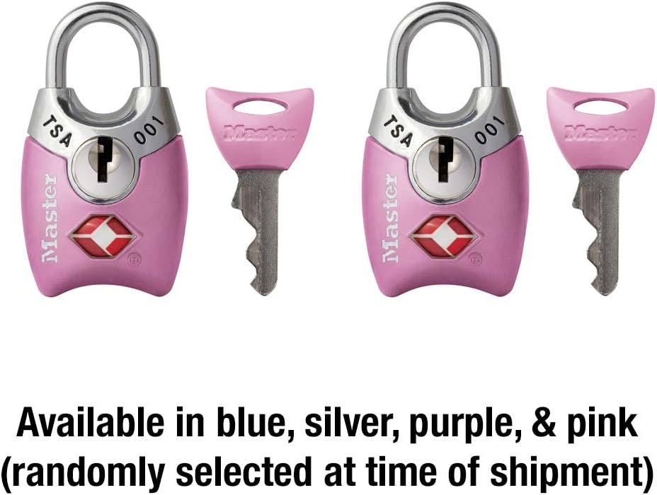 Master Lock 4689T TSA Approved Keyed Lock, 2 Pack, Colors May Vary - Image 6