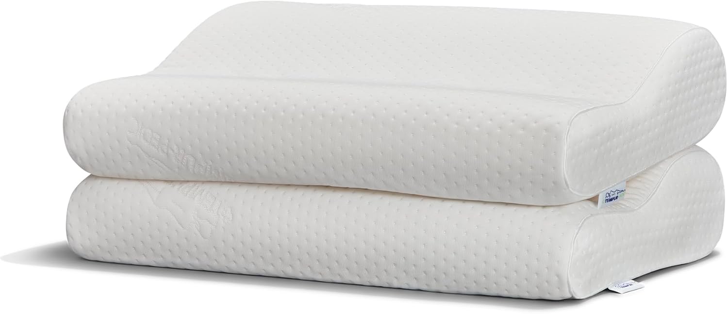 Tempur-Pedic TEMPUR-Ergo Neck Pillow, Large Profile, White - Image 2
