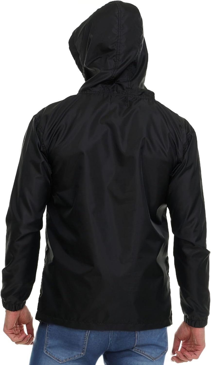Billabong Big and Tall Rain Jacket - Hoodie Anorak Windbreaker Jacket for Men, Waterproof Water Resistant Raincoat - Image 5