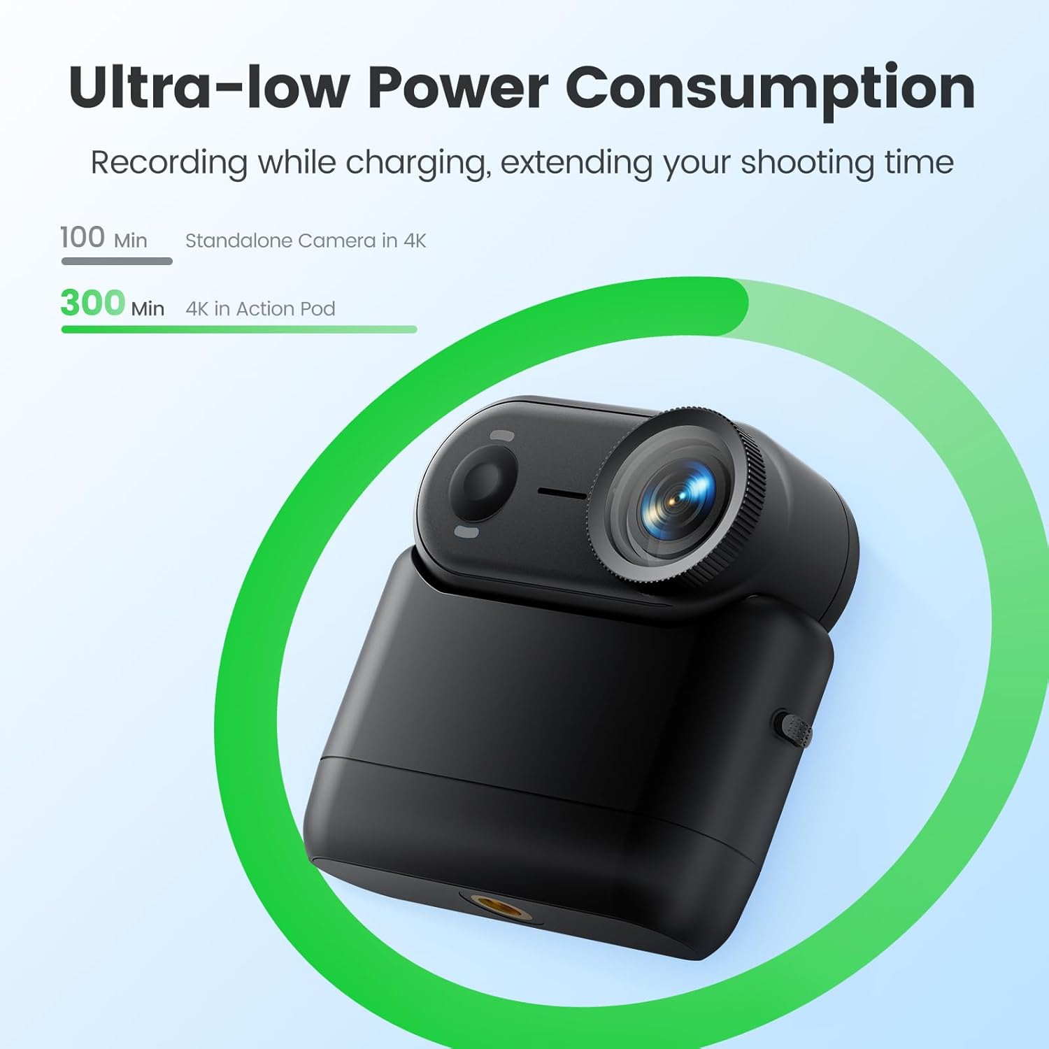 4K 30FPS POV Camera, Portable Vlogging Camera with 33FT Waterproof, 64GB Tiny Actioncamera EIS Stabilization, Hands-Free POV Body Cam, 150° Lightweight Thumb Bodycam 5 hr Battery Life, Mount Anywhere - Image 6