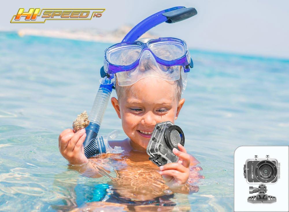 Pyle Hi Speed Sports Action Camera - HD 1080P Mini Camcorder w/ 12 MP Cam, 2.4" Touch Screen USB SD Card HDMI, Battery - Waterproof Case, USB Cable, Wireless Remote Control, Mount PSCHD60BK (Black) - Image 8
