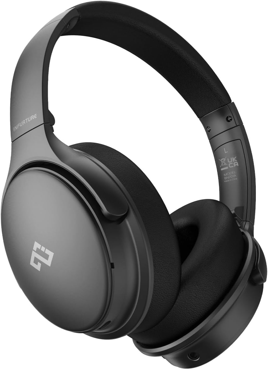 INFURTURE Over Ear Headphones Active Noise Cancelling Headphones, H1 Wireless Bluetooth Headset, Deep Bass Headset, Low Latency, 90H Playtime, Foldable Headphone for Sport Running Cool Gadgets Gift - Image 2