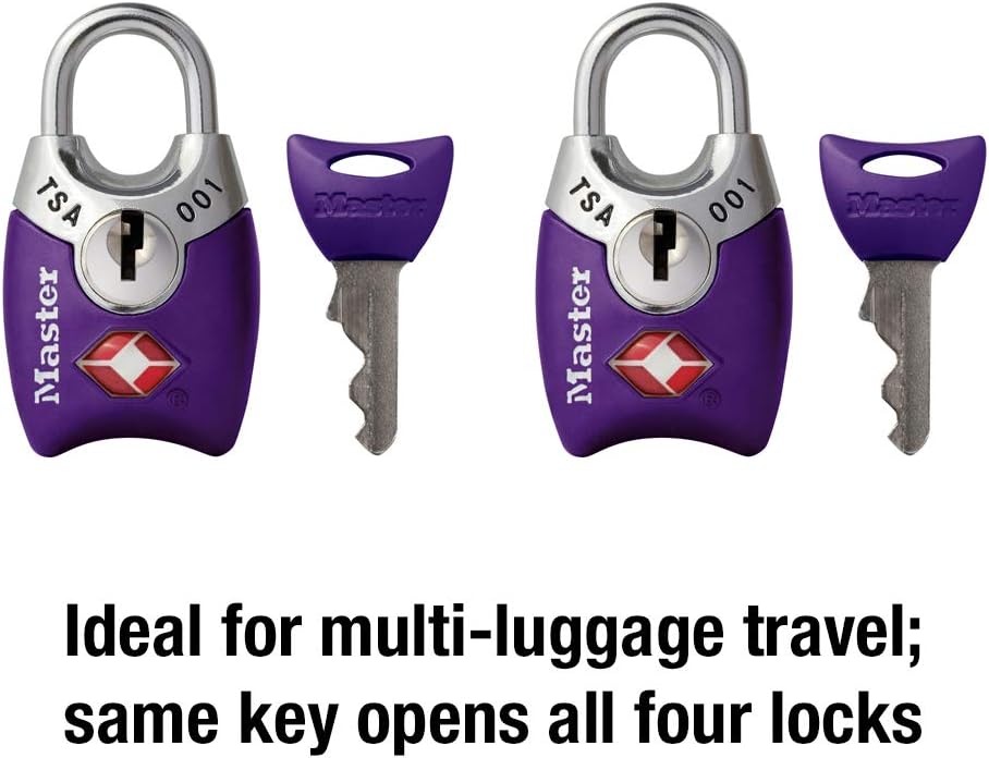 Master Lock 4689T TSA Approved Keyed Lock, 2 Pack, Colors May Vary - Image 5