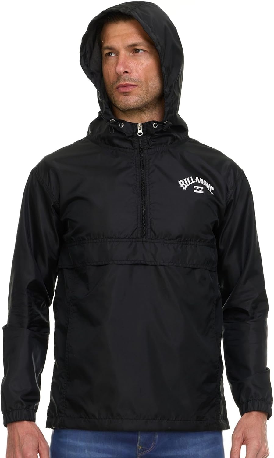 Billabong Big and Tall Rain Jacket - Hoodie Anorak Windbreaker Jacket for Men, Waterproof Water Resistant Raincoat - Image 3