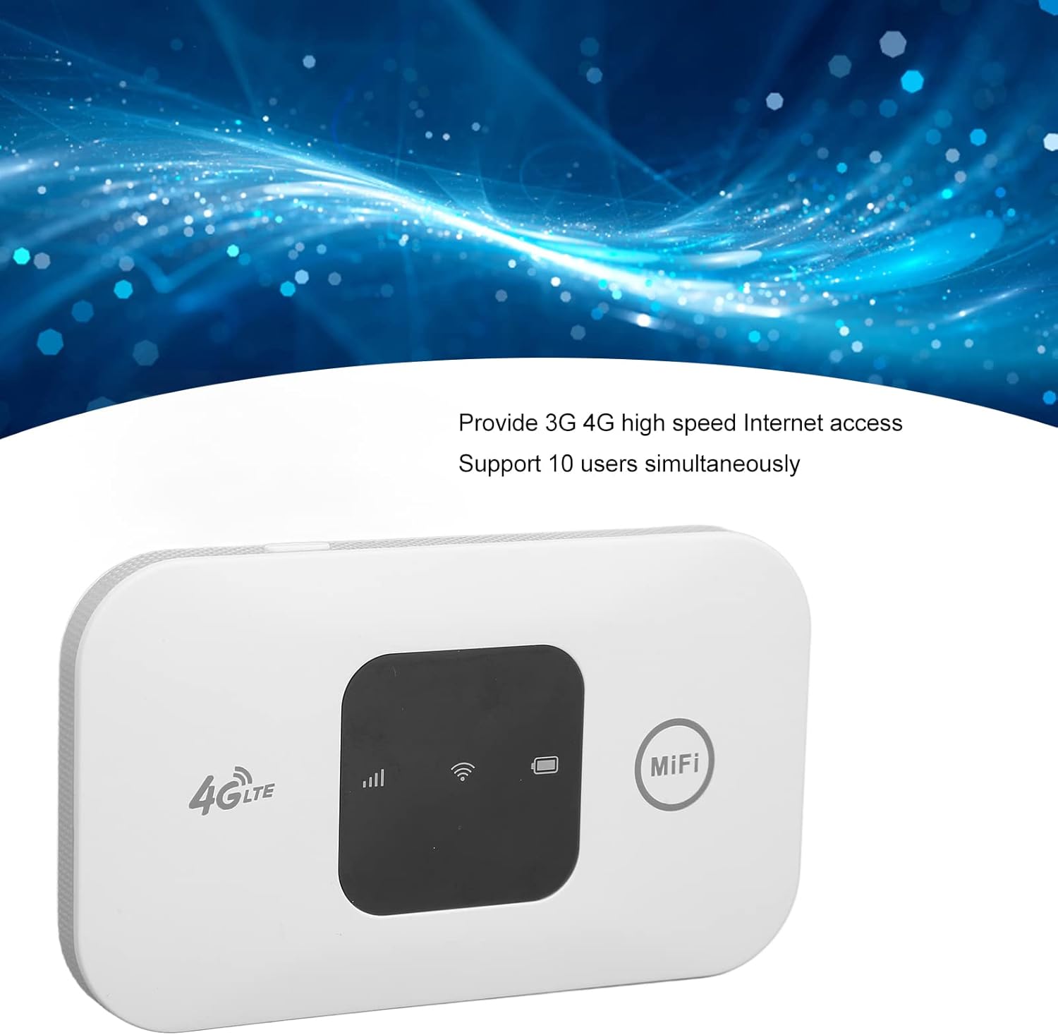 Unlocked 4G LTE Mobile WiFi Router with SIM Card Slot for Global Travel (Not for Americas Except T-Mobile) | 150Mbps Portable Hotspot Device, Mini Wireless Internet Modem for Camping, Vacation Homes - Image 4