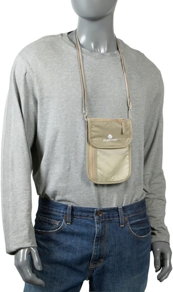 eagle creek TRAVEL GEAR Undercover Neck Wallet Deluxe, Khaki, One Size - Image 5