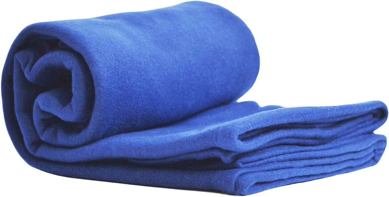 Cozy-Soft Microfleece Travel Blanket, 50x60 Inch, Lightweight, Compact, Perfect for Airplane and Car, Royal Blue - Image 3