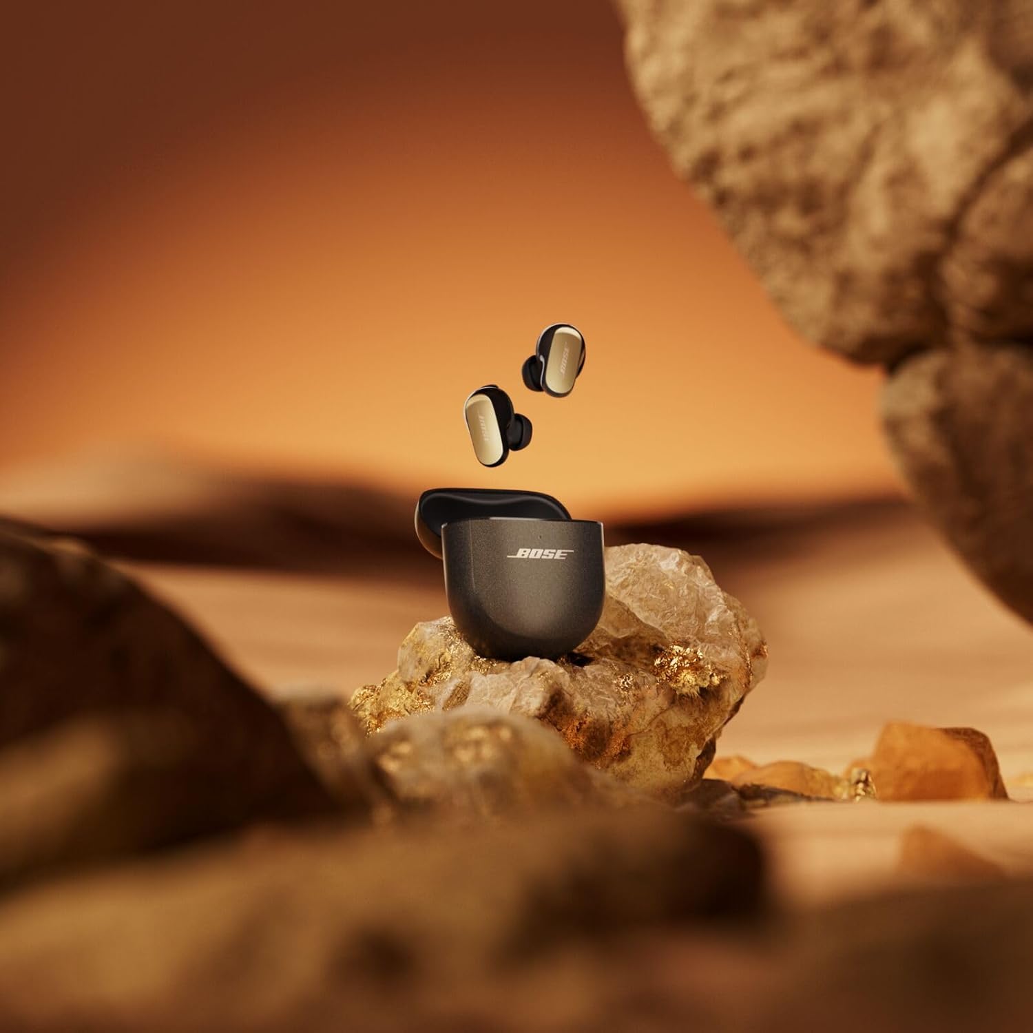 Bose New QuietComfort Ultra Earbuds (2nd Gen) - Wireless Noise Cancelling Earbuds with Mic, Immersive Audio, USB-C Charging, Up to 6 Hours Battery, IPX4 Rating, Desert Gold - Limited Edition Color - Image 8