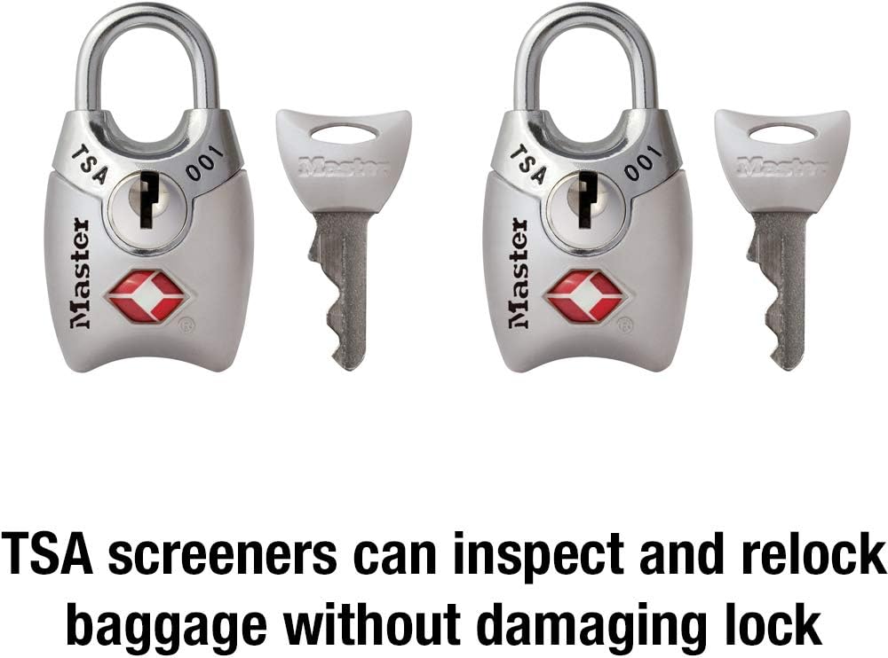 Master Lock 4689T TSA Approved Keyed Lock, 2 Pack, Colors May Vary - Image 4