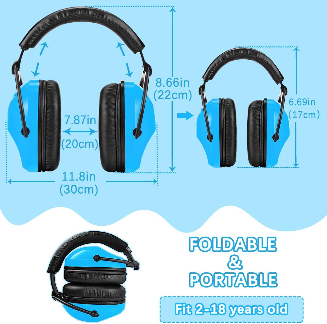 ZOHAN Kids Ear Protection 2 Pack,Kids Noise Canceling Headphone for Concerts, Monster Truck, Fireworks - Image 7
