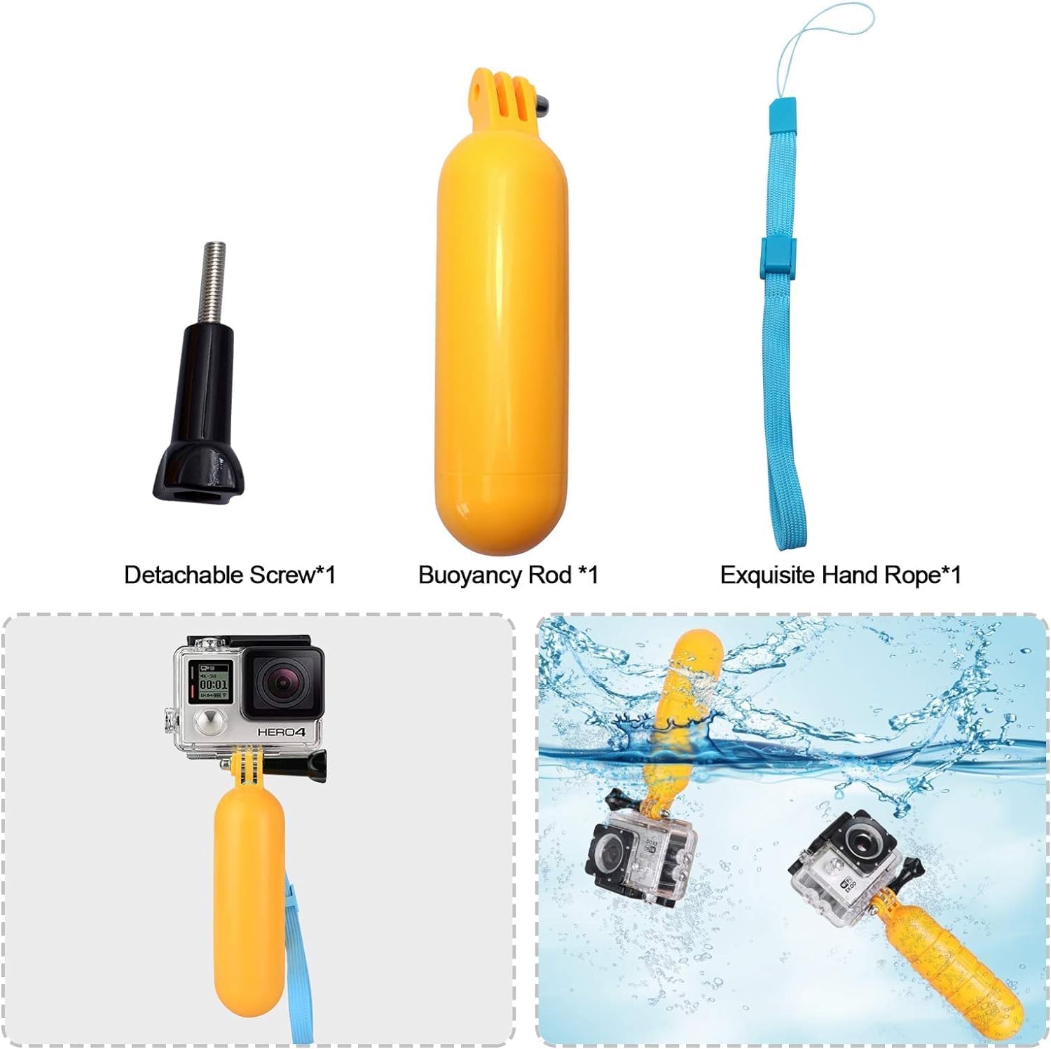 SHOOT 10-in-1 Accessory Kit for GoPro Accessories,Action Camera Accessories for GoPro Hero13 12 11 10 9 8 7 6 5 4 3+ 3 Hero Session 5 Black AKASO EK7000 Apeman SJ4000 5000 6000 DBPOWER AKASO - Image 8