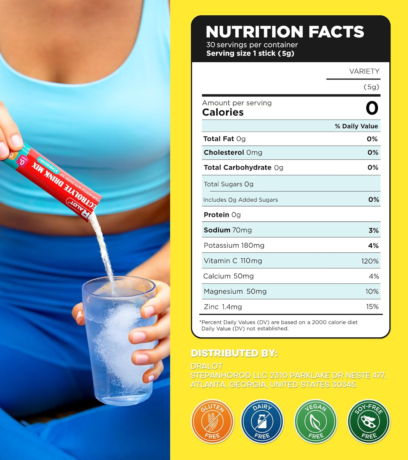 Juicy Splash 30 Packs Sugar Free Electrolytes Powder w/Natural Flavor, Liquid Daily IV Recharge+Tech. Mix 5 Electrolyte for Balance, Raw Seasalt Hydration Packets for GF, Vegan, Non-GMO, Keto - Image 7