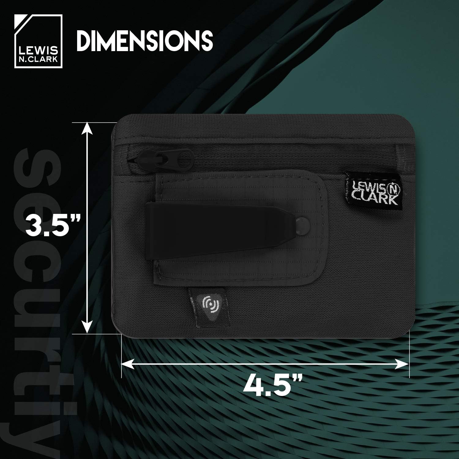 Lewis N. Clark RFID Hidden Clip Stash Money Belt Travel Pouch + Credit Card/Id Holder for Women & Men - Image 4