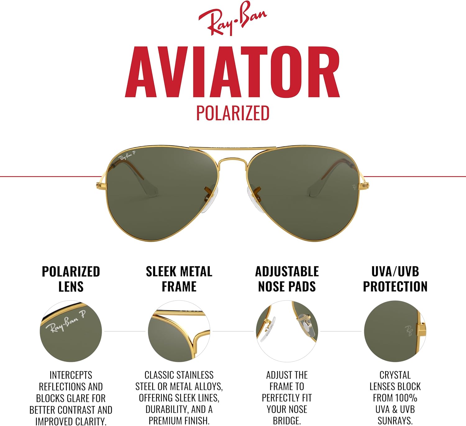 Ray-Ban RB3025 Classic Evolve Photochromic Aviator Sunglasses - Image 4