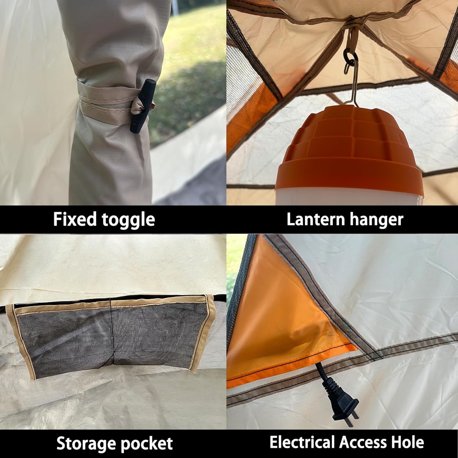 unp 6 Person 4 Season Dome Tent, Easy to Set Up for Camping & Hiking, Lightweight & Portable, Green - Image 7
