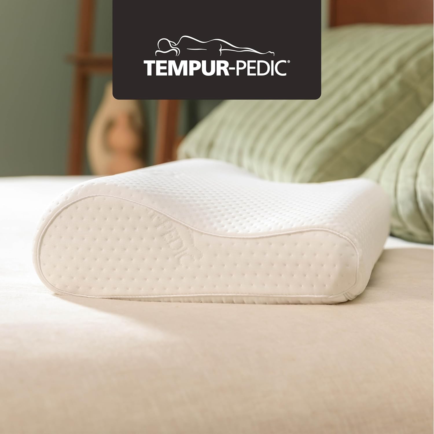 Tempur-Pedic TEMPUR-Ergo Neck Pillow, Large Profile, White - Image 3