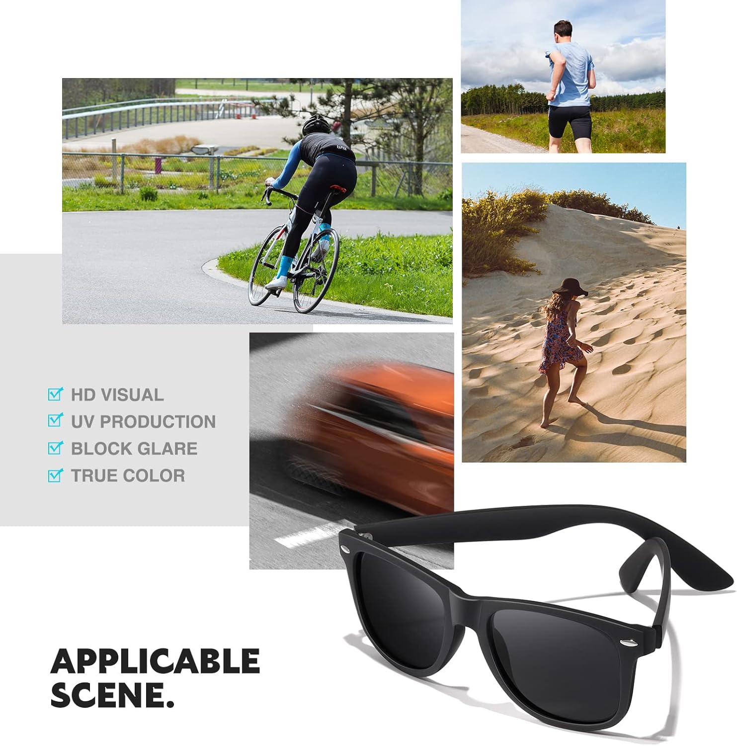 DEMIKOS Sunglasses Men Polarized Sunglasses for Mens Womens Retro Mirror Lens for Driving Fishing UV400 Protection - Image 7