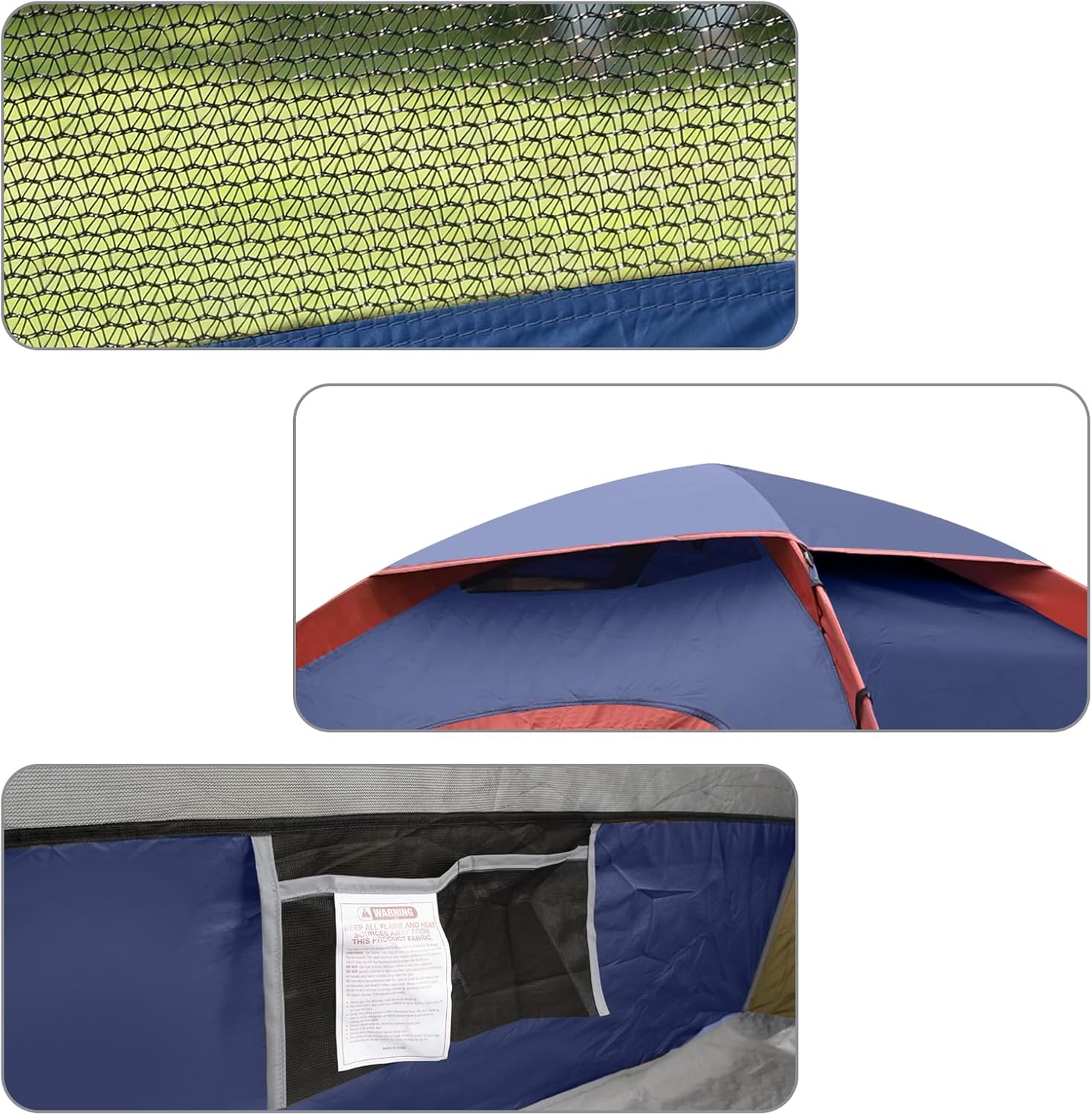 unp 6 Person 4 Season Dome Tent, Easy to Set Up for Camping & Hiking, Lightweight & Portable, Green - Image 5
