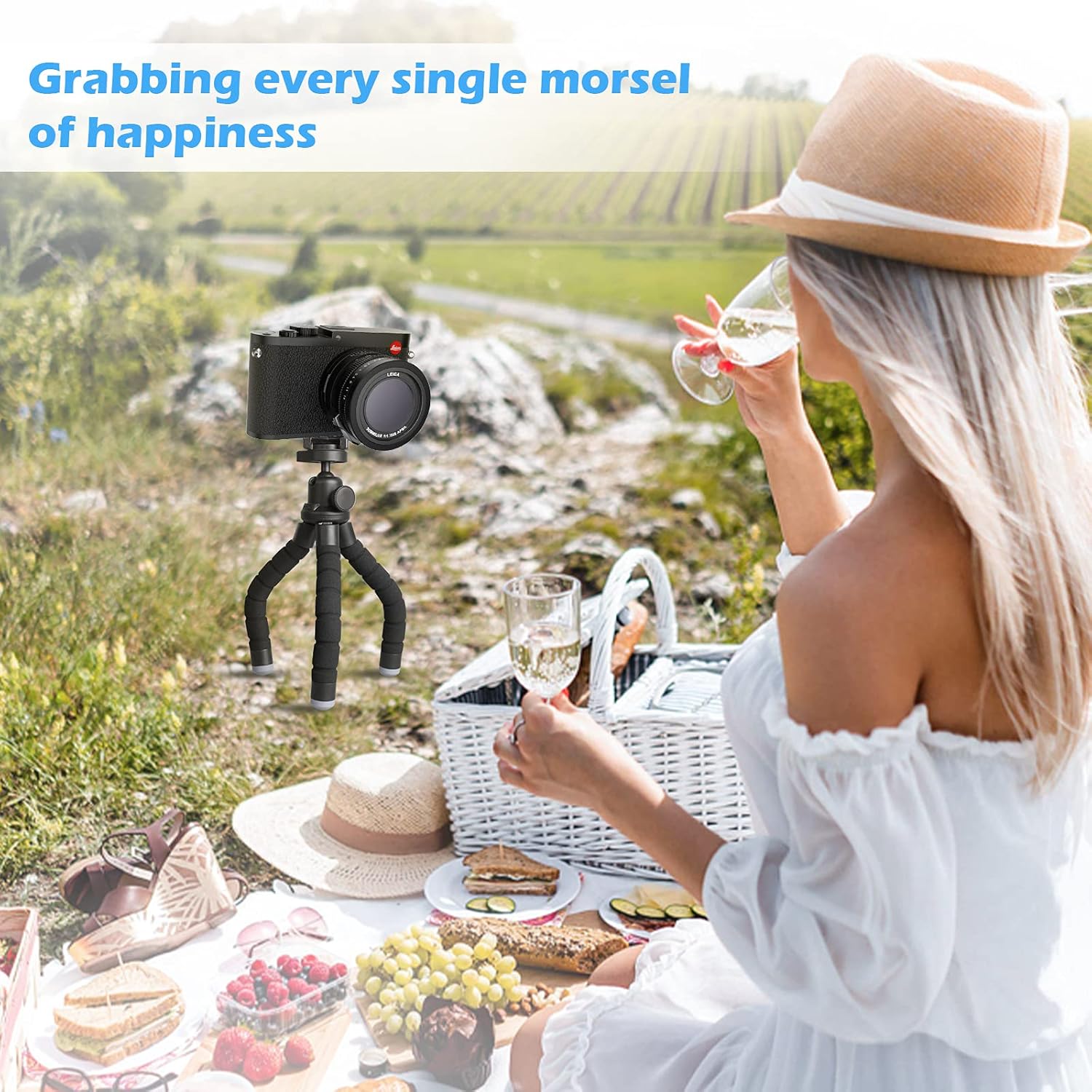 Ubeesize Phone Tripod, Portable and Flexible Tripods with Wireless Remote and Clip, Cell Phone Tripode Stand for Video Recording - Image 8
