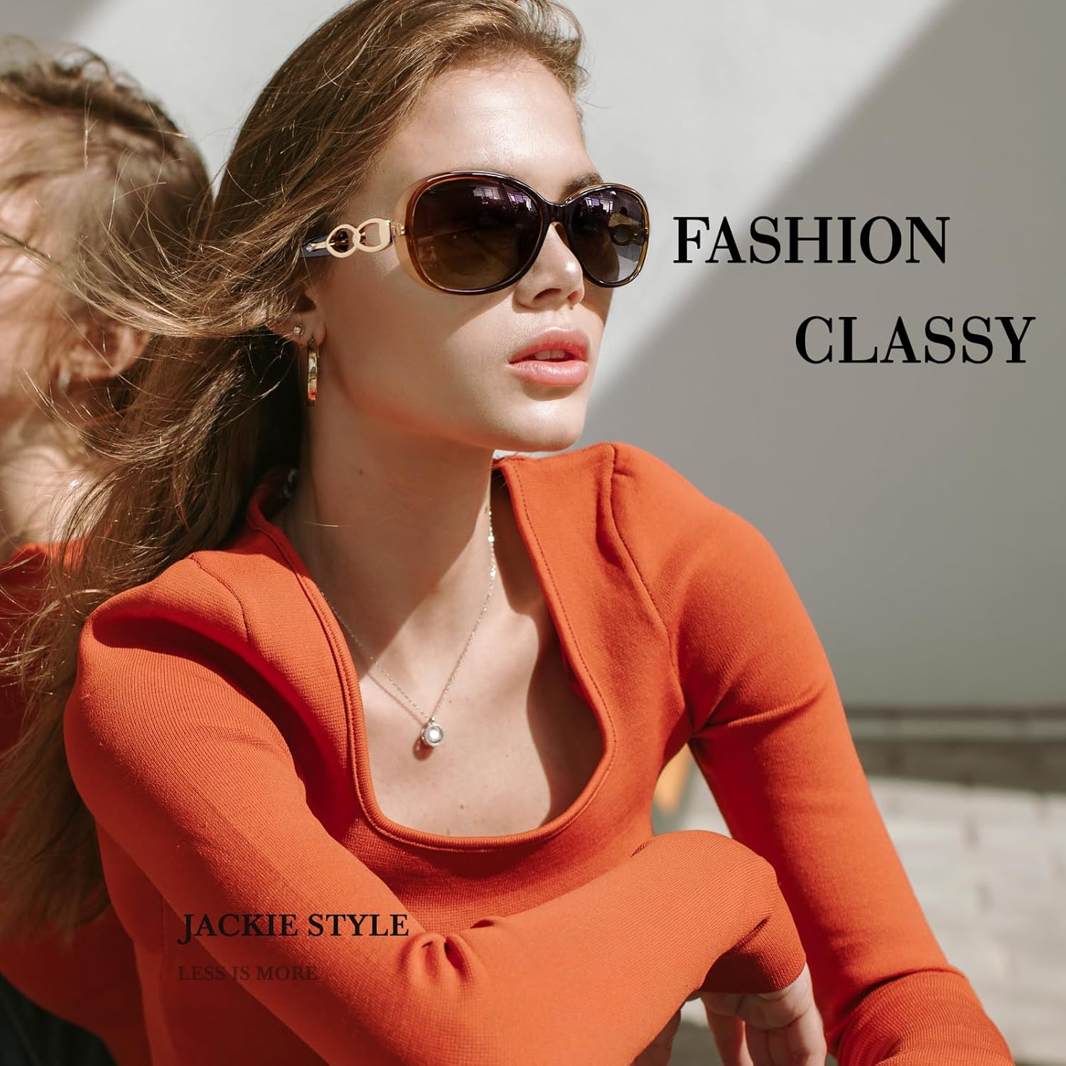 Sunier Sunglasses Womens Polarized Trendy Oversized Sun Glasses Fashion Ladies Shades 100% UV400 Protection S85 - Image 3