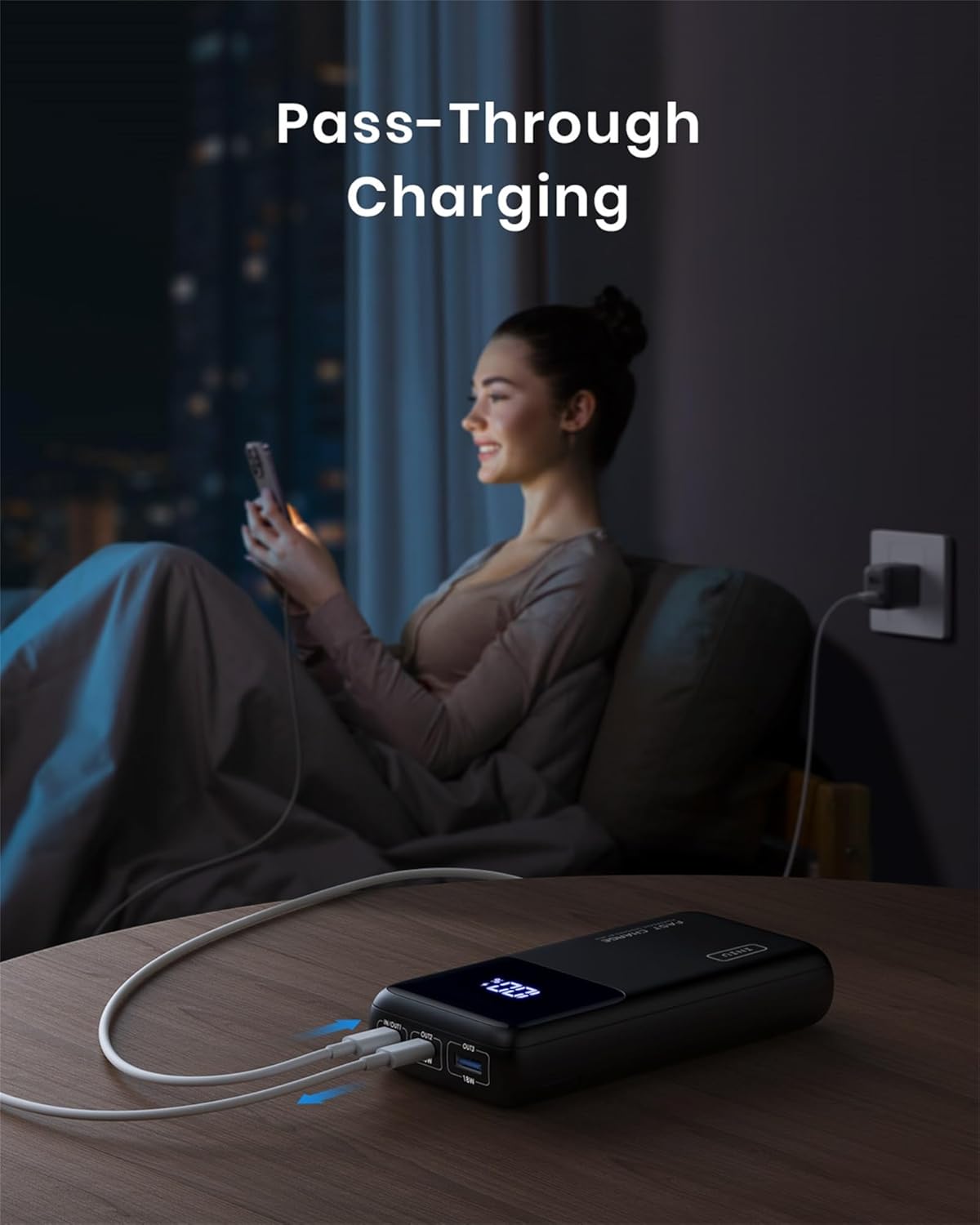INIU Power Bank, 25000mAh 100W USB C Laptop Portable Charger, PD QC Fast Charging 3-Output Battery Pack, Travel Charger for Laptop MacBook iPad Tablet Steam Deck iPhone 17 16 15 14 Pro Samsung S25 etc - Image 9