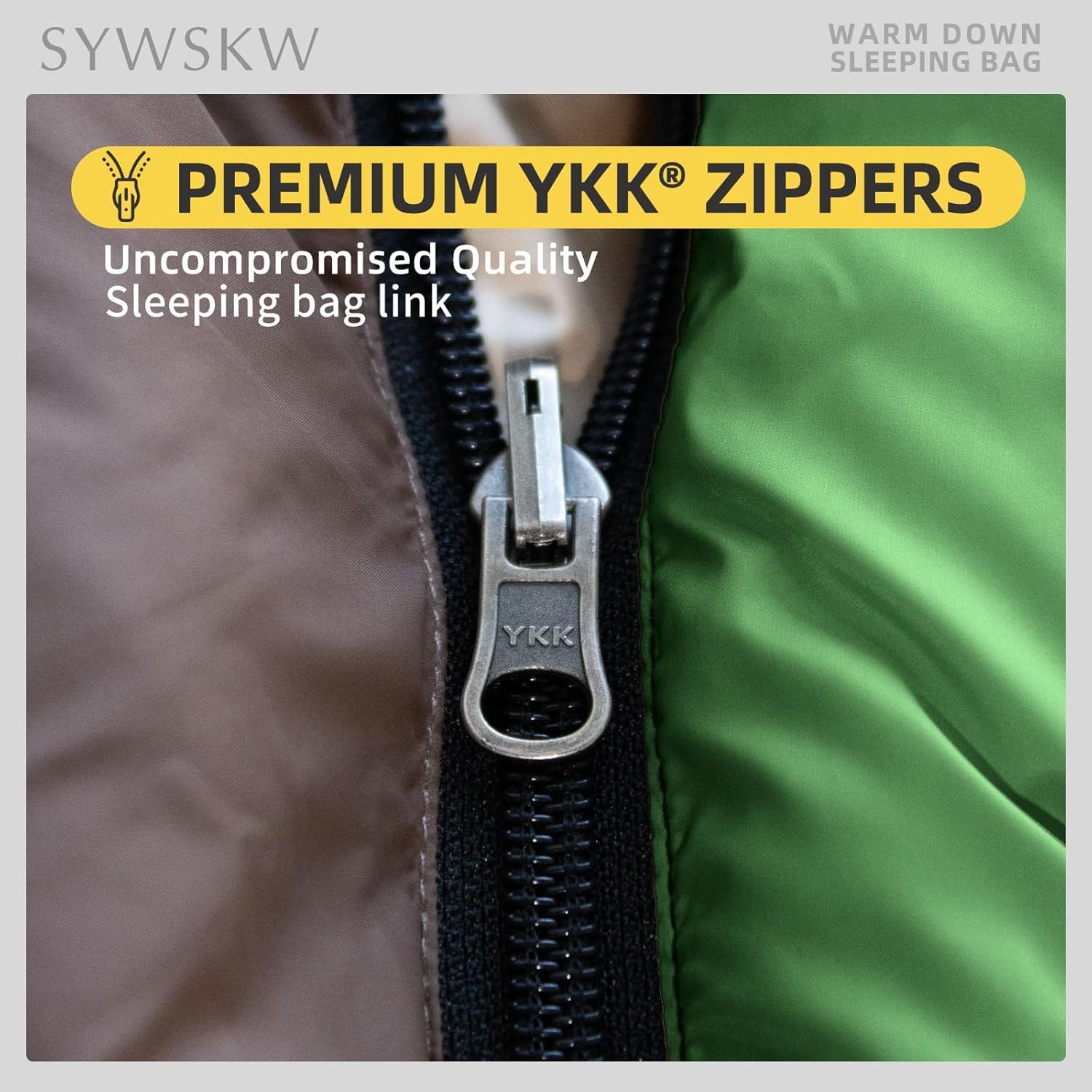 Down Sleeping Bag with Pillow, Ultralight Rectangular Sleeping Bag for Adults, Youth Backpacking,Hiking and Camping Outdoor with YKK Two-Way Zipper 680 FP Down - Image 6