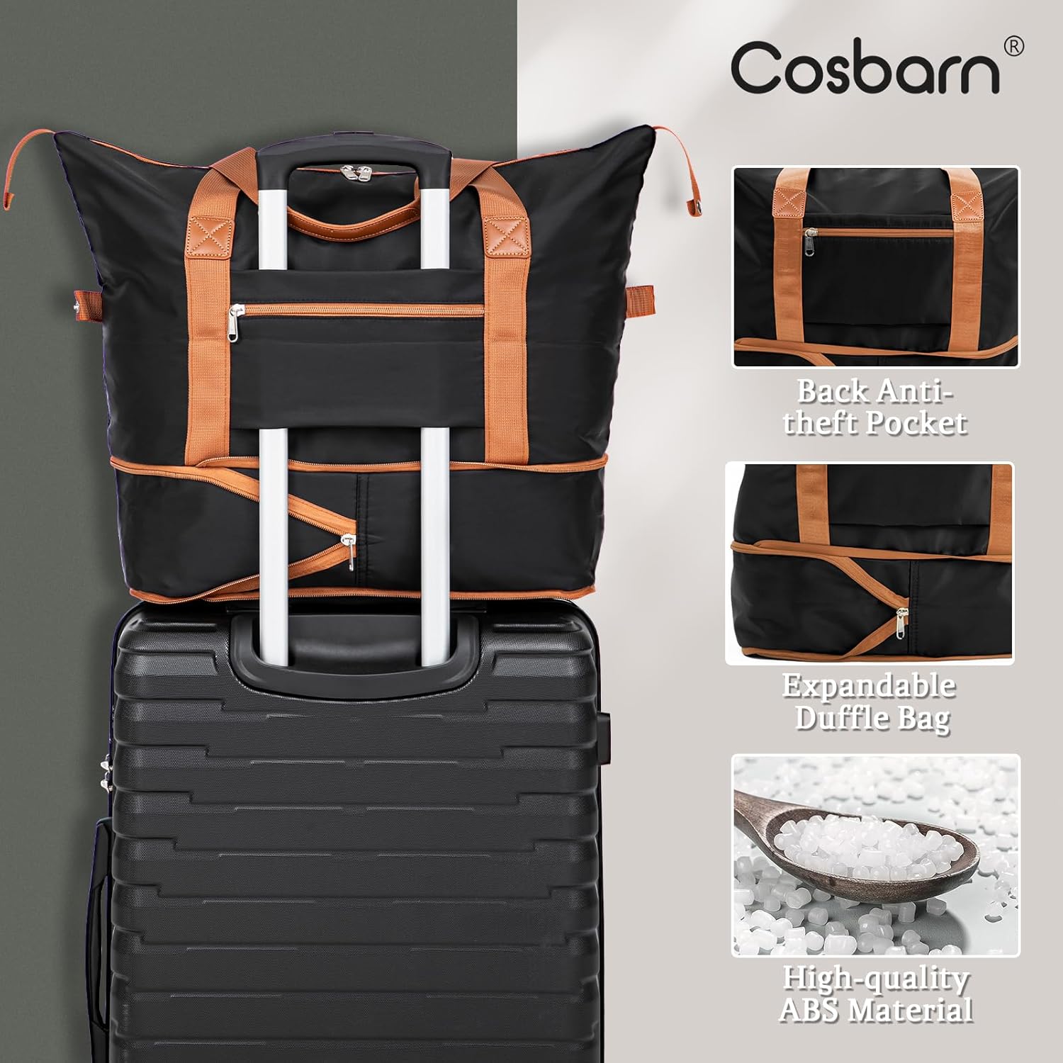 Luggage Sets 5 Piece Suitcases with Wheels, Suitcase Set ABS Hard Case Luggage with Spinner Wheels Durable Travel Luggage - Image 6
