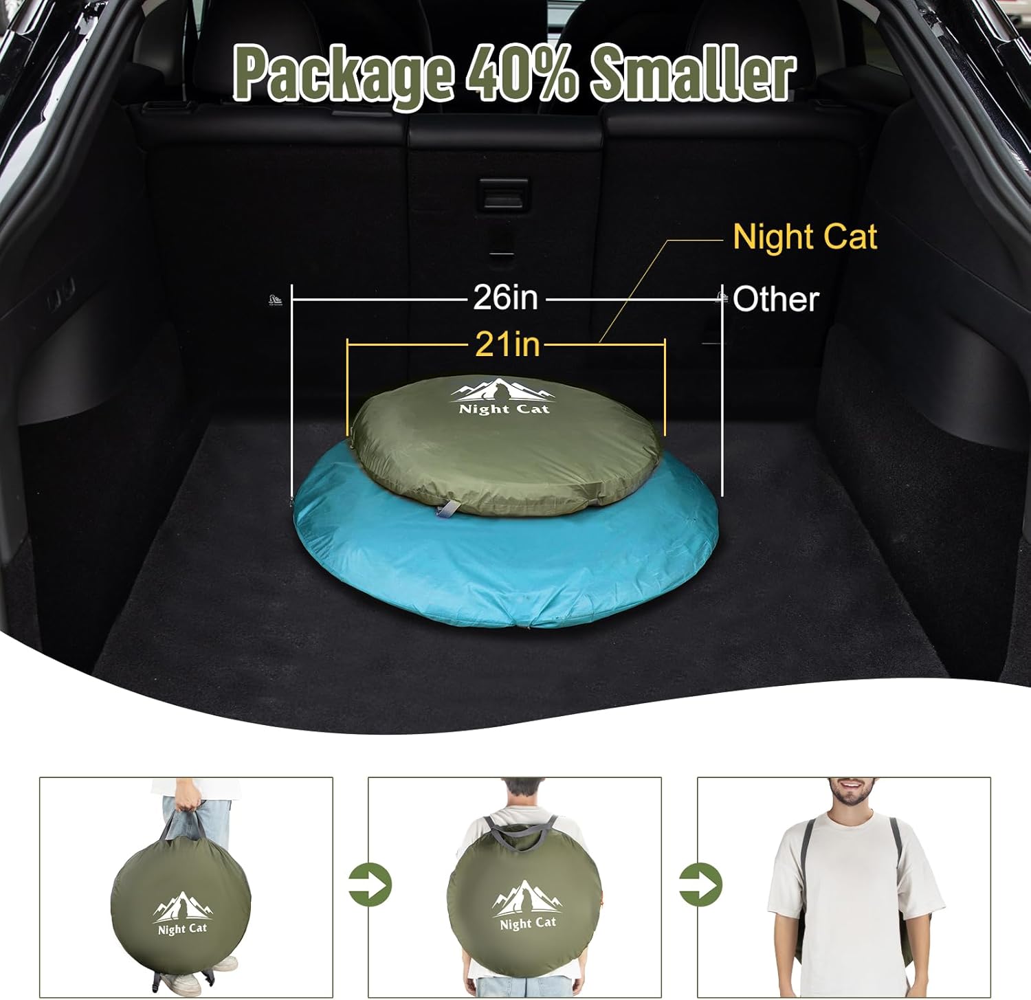 Night Cat Pop-up Camping Tent: 1 Person Tent Waterproof Instant Easy Setup Outdoor Tent - Image 4