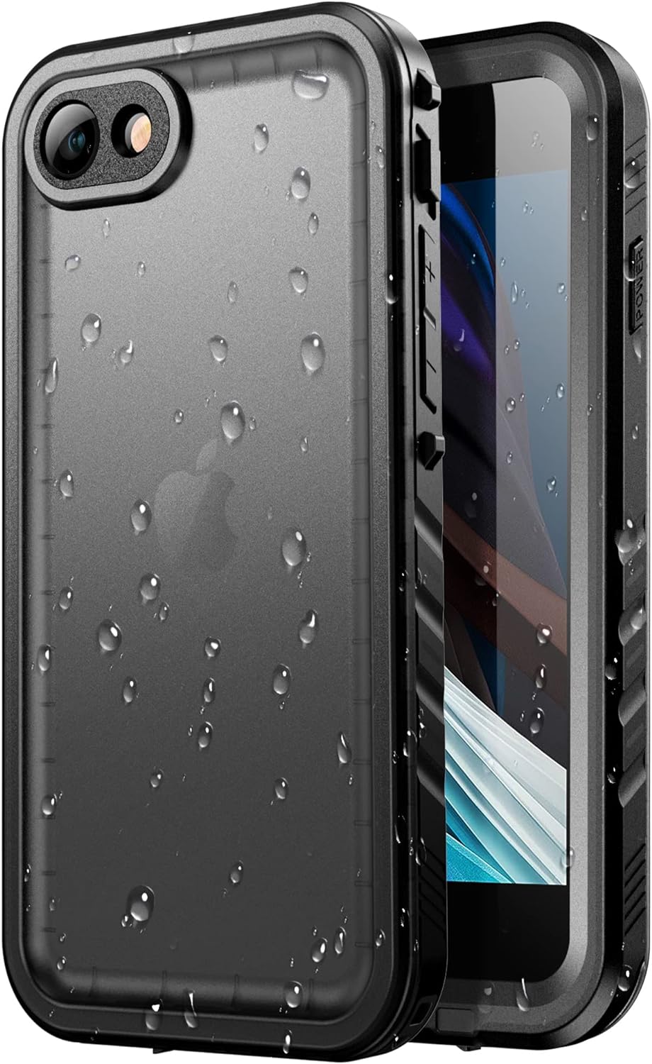 SPORTLINK Waterproof Case for iPhone SE 3rd 2022/iPhone SE 2nd 2020/iPhone 7/8 - Full Body Shockproof Dustproof Phone Screen Protector Rugged Waterproof Case for iPhone SE3/SE2/7/8 (Black) - Image 2