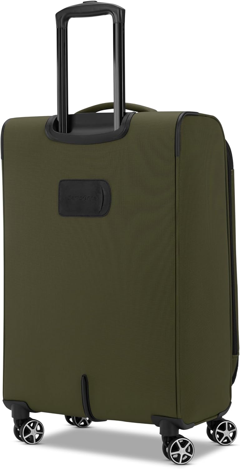 Samsonite Saire LTE Softside Expandable Luggage with Spinner Wheels, Olive Green, 2-Piece Set (Carry-on/Medium) - Image 3