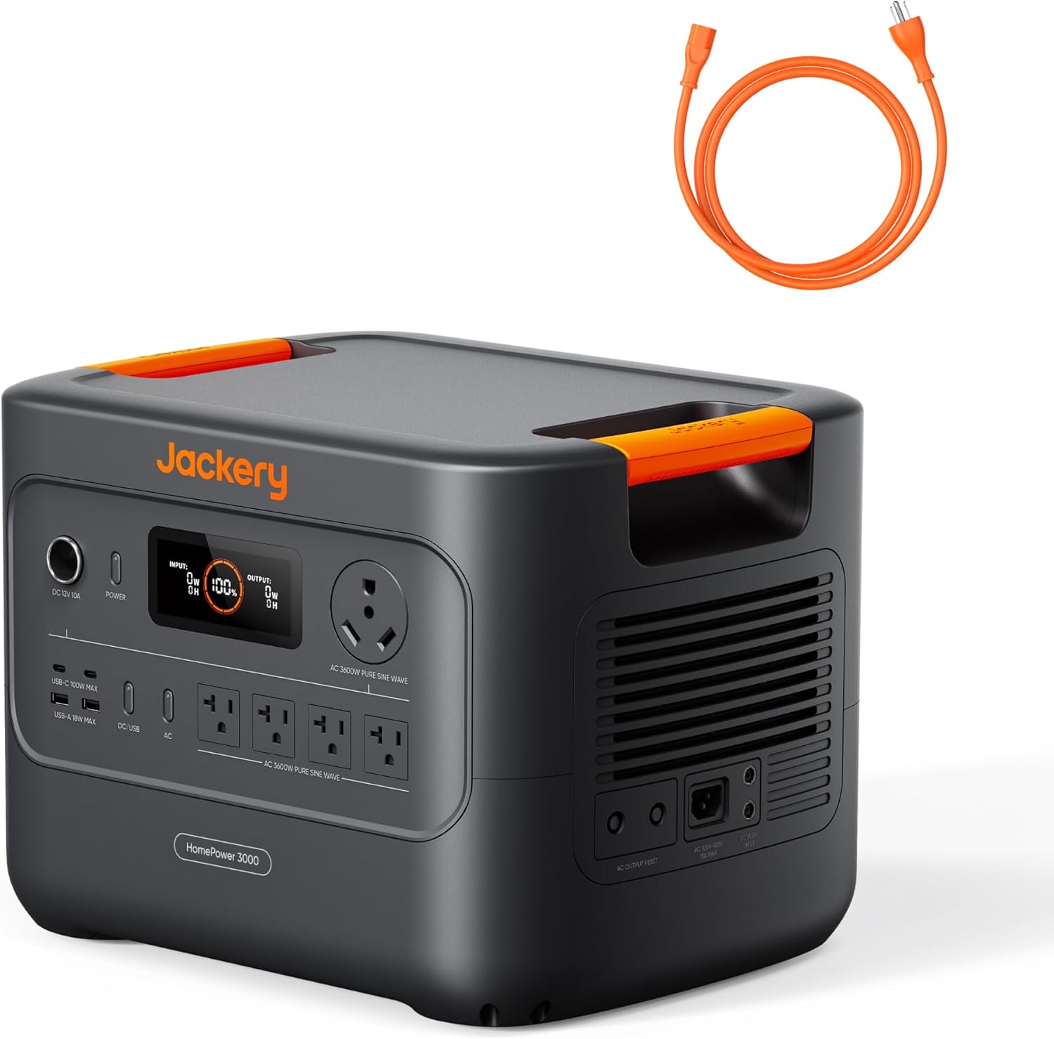 Jackery HomePower 3000 Portable Power Station, 3600W (Surge 7200W) Output, 3072Wh LFP Battery Solar Generator, Essential Home Backup for Home Use, Power Outage, RV, Emergencies (Solar Panel Optional) - Image 2