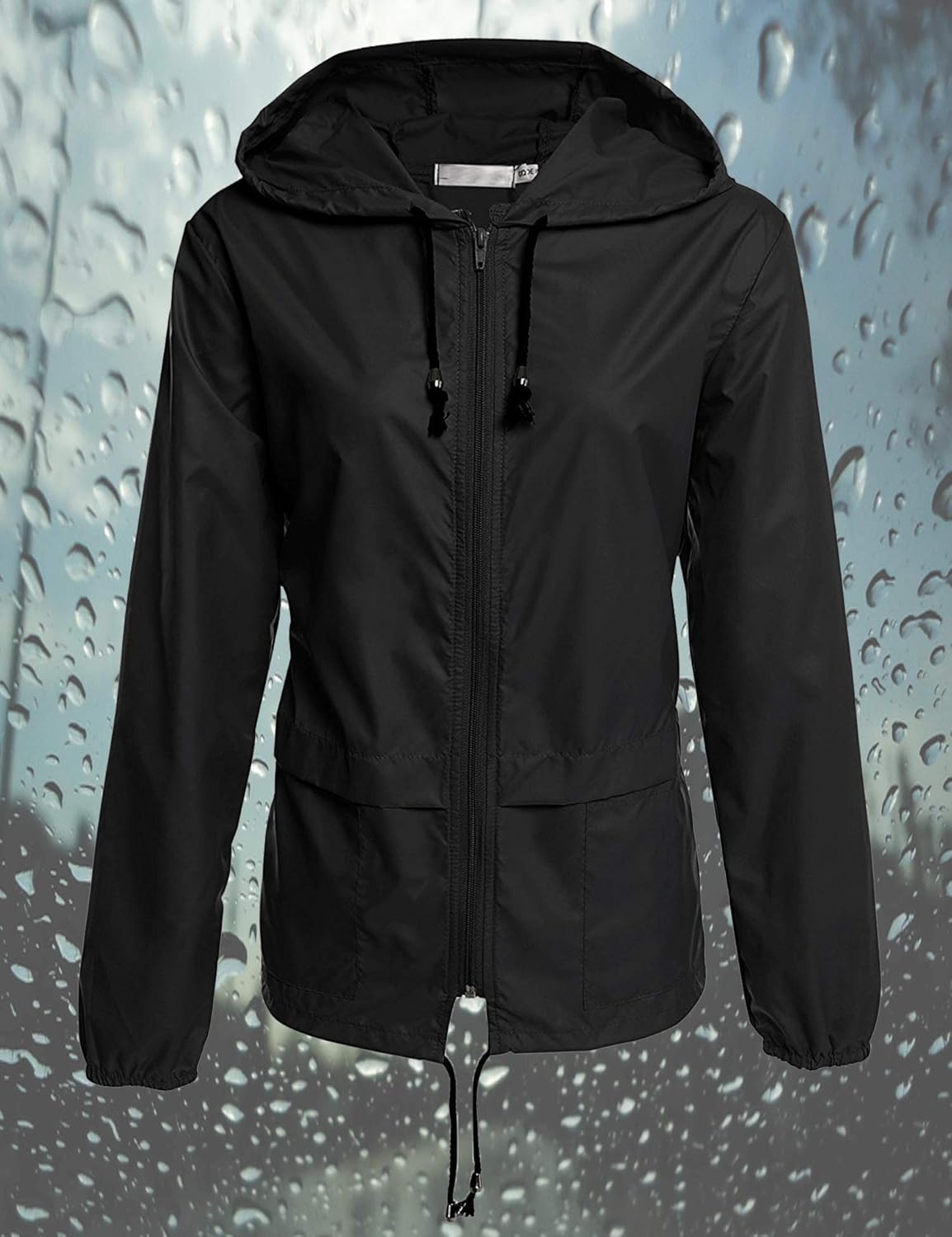 Avoogue Raincoat Women Lightweight Waterproof Rain Jackets Packable Outdoor Hooded Windbreaker - Image 4