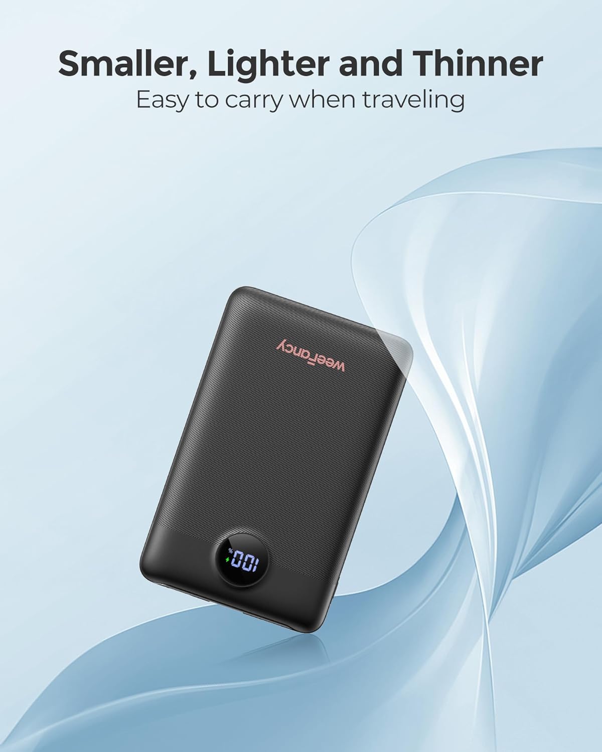 Mini Portable Charger with Built-in Cables 22.5W Fast Charging Power Bank USB-C Small Battery Pack 10000mAh Travel Essential Slim Battery for iPhone 17/16/15/14, Samsung 25/24, and More - Image 3