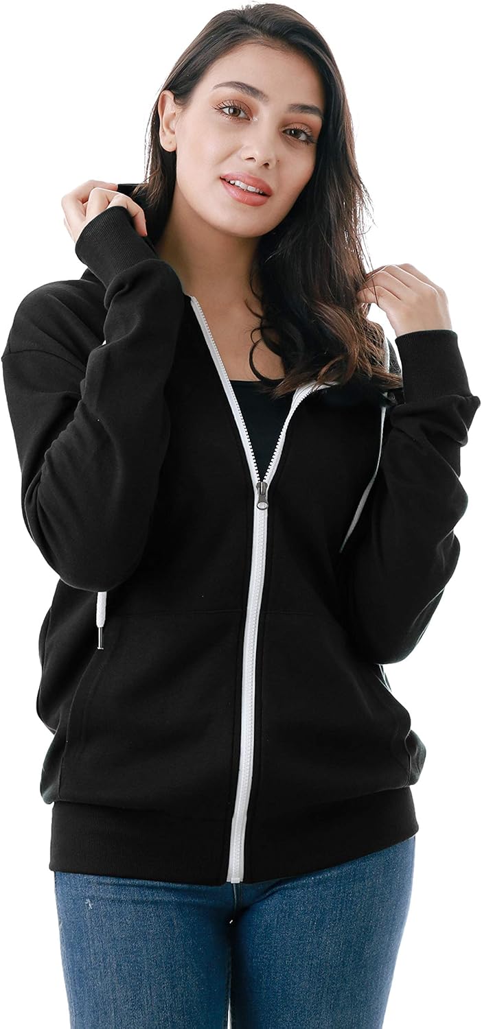 GIVON Women's Lightweight Zip Up Hoodie – Long Sleeve Thin Casual Hooded Jacket, Plus - Image 5