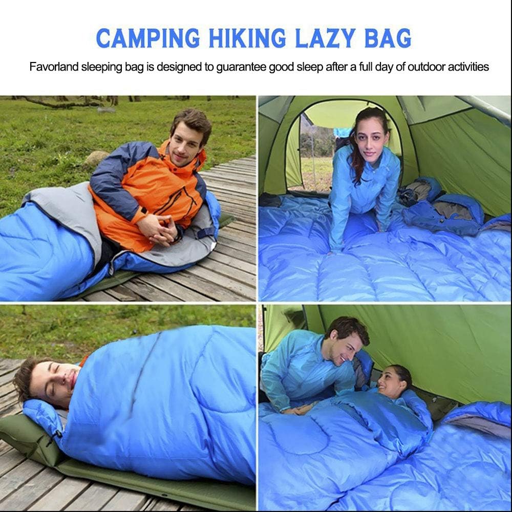 Sleeping Bag, Lightweight 3 Season Weather Sleep Bags for Kids Adults Girls Women, Microfiber Filled 5-20 Degree for Backpacking/Hiking/Camping/Mountaineering with Compression Sack - Image 8