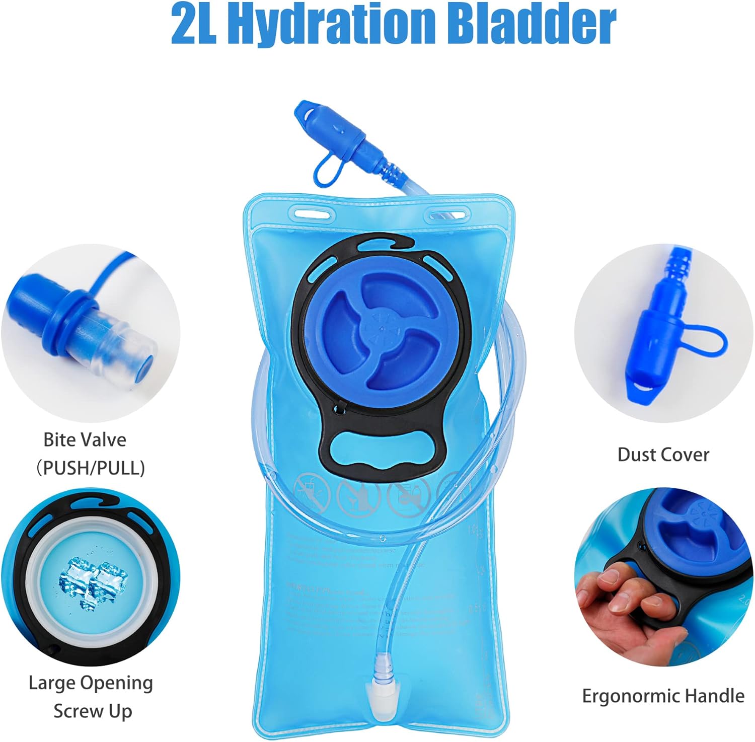 Reflective Hydration Backpack, Hydration Pack - Water Backpack with 2L/3L Hydration Bladder, Essential for Festivals - Rave Hydration Pack for Hiking, Running, Cycling, and Festivals - Image 8