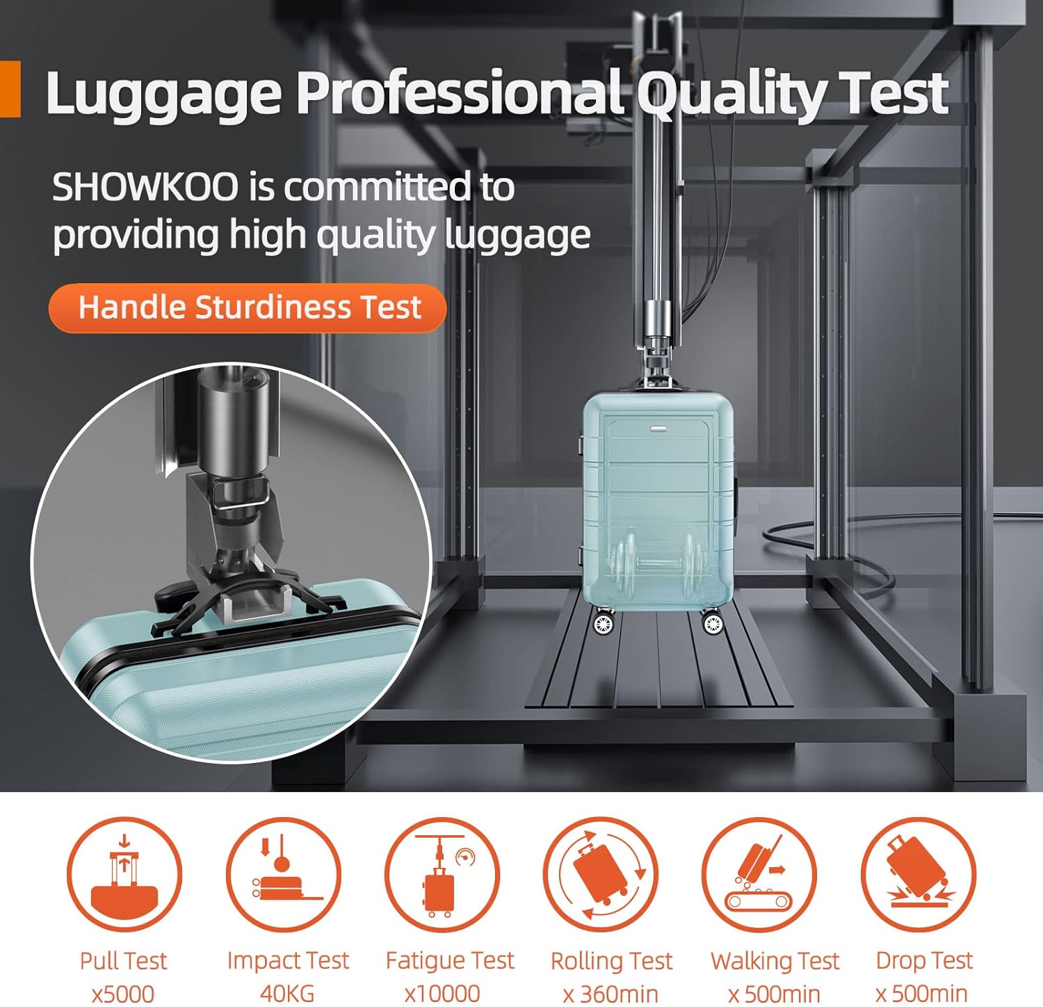 SHOWKOO Luggage Sets Expandable PC+ABS Durable Suitcase Double Wheels TSA Lock Mint Green - Image 8