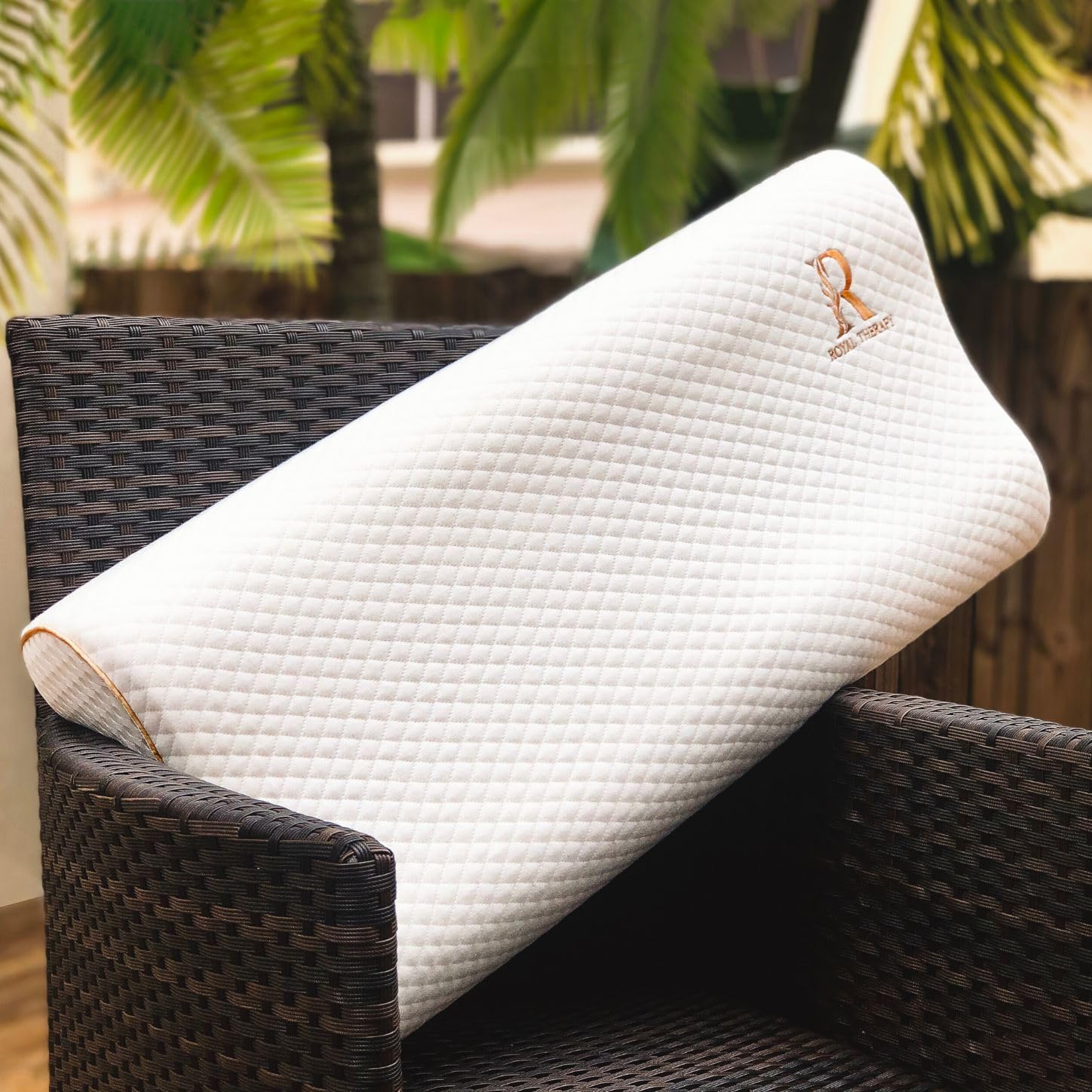 Royal Therapy Memory Foam Pillow, Queen Neck Pain Relief, Contour Cervical Pillow, for Neck and Shoulder Pain, Side, Back and Stomach Sleeper - Image 9